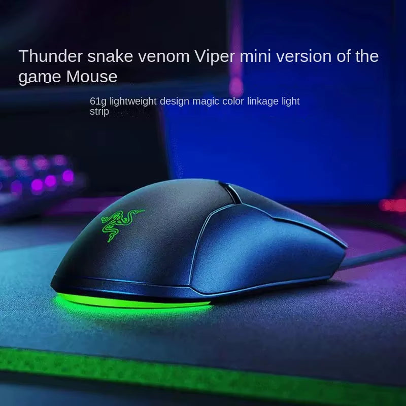 Venomous Mini Cable Gaming Competitive Mouse Special Edition 8500DPI Optical Sensor Light Cable Computer Periphera