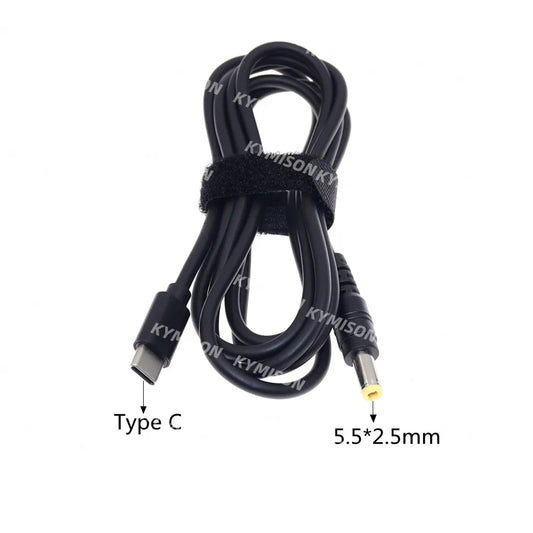 USB Type C PD Charging Cable Cord Dc Power Adapter Jack Converter to 13 Plugs Male for Lenovo Asus Dell Hp Laptop Charger