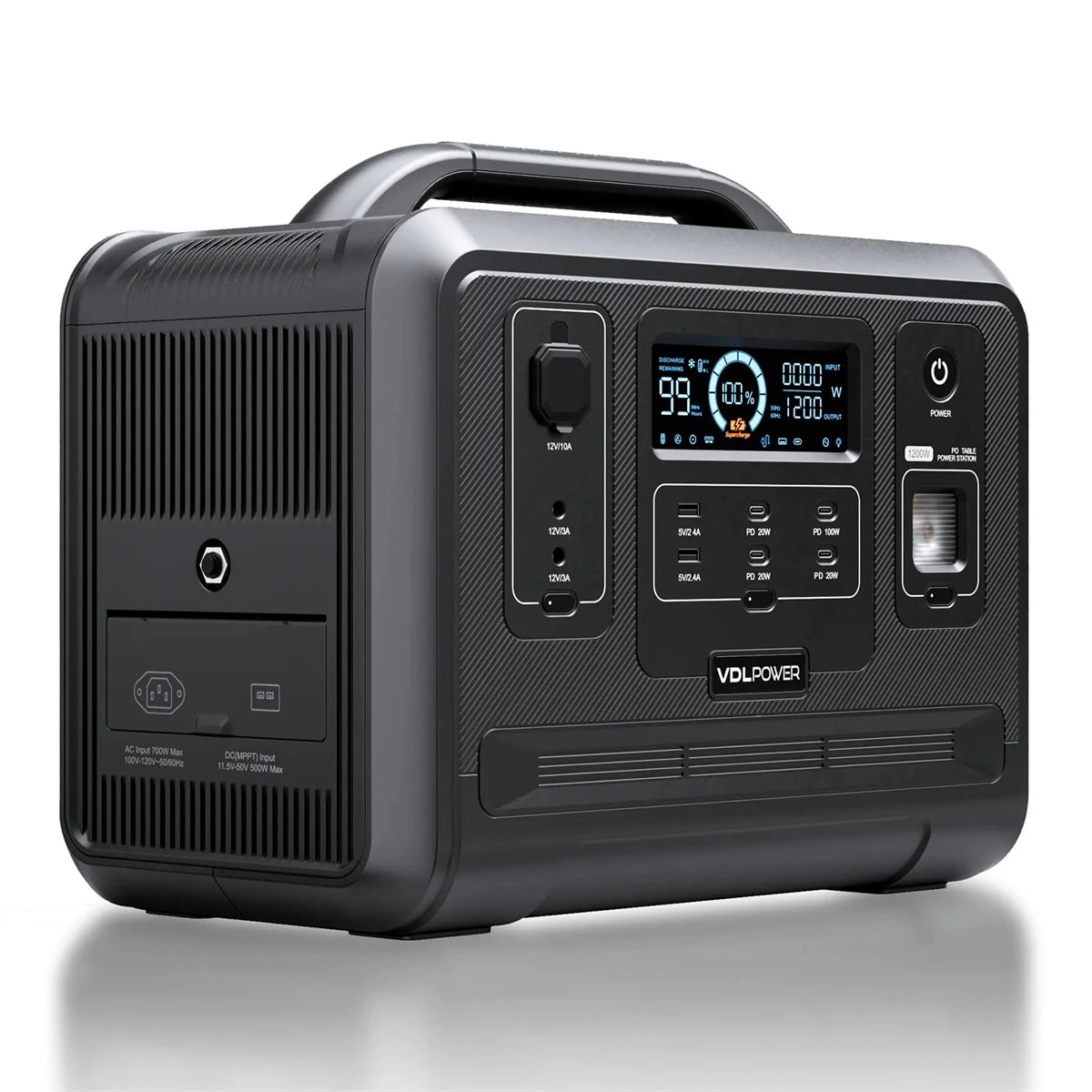 [UK Direct]  HS1200 1200W/960Wh Portable Power Station Solar Generator Lifepo4 Battery Generator Fully Charged 1.5 Hours Pure Sine Wave AC Outlet for UPS Outdoor Camping RV Emergency Home Backup UK Plug