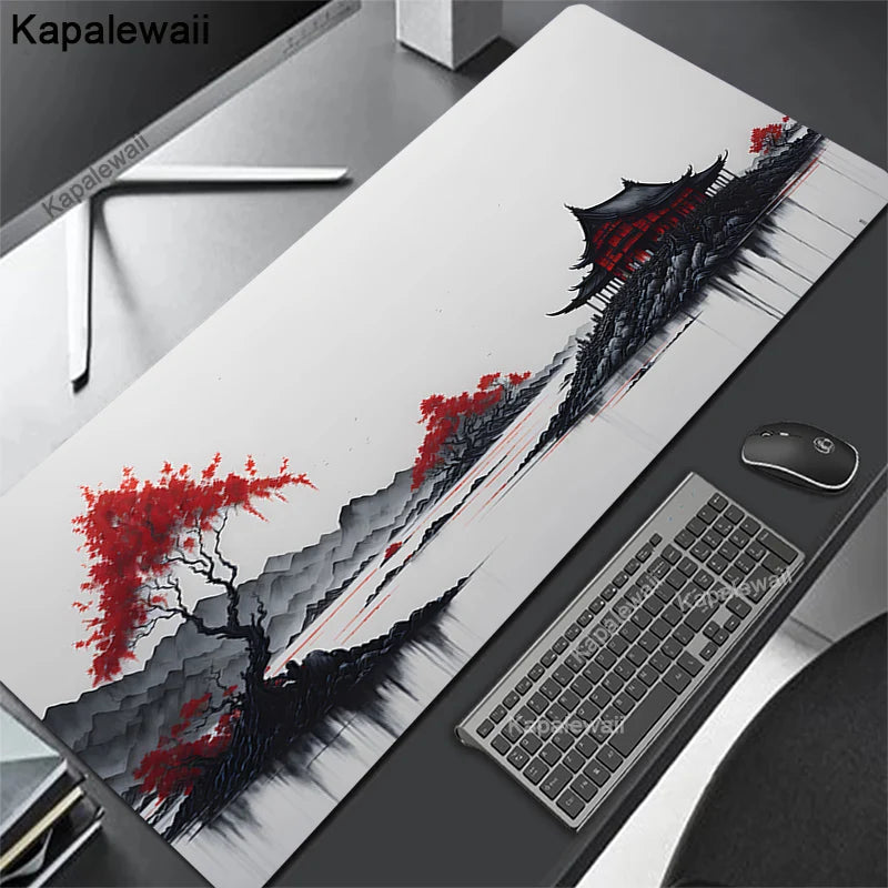 Desk Mat Gamer Mousepads Company Mouse Pad Office Desk Pad Ink Painting Large Mousepad Chinese Style Mouse Mat for Computer Pads