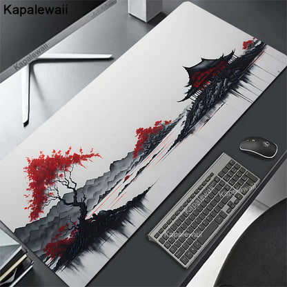 Desk Mat Gamer Mousepads Company Mouse Pad Office Desk Pad Ink Painting Large Mousepad Chinese Style Mouse Mat for Computer Pads