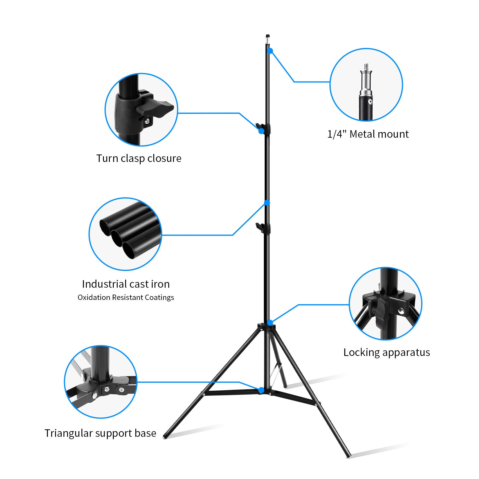 2×135W Softbox Lighting Kit Continuous Light Stand Video Photo Soft Box Studio
