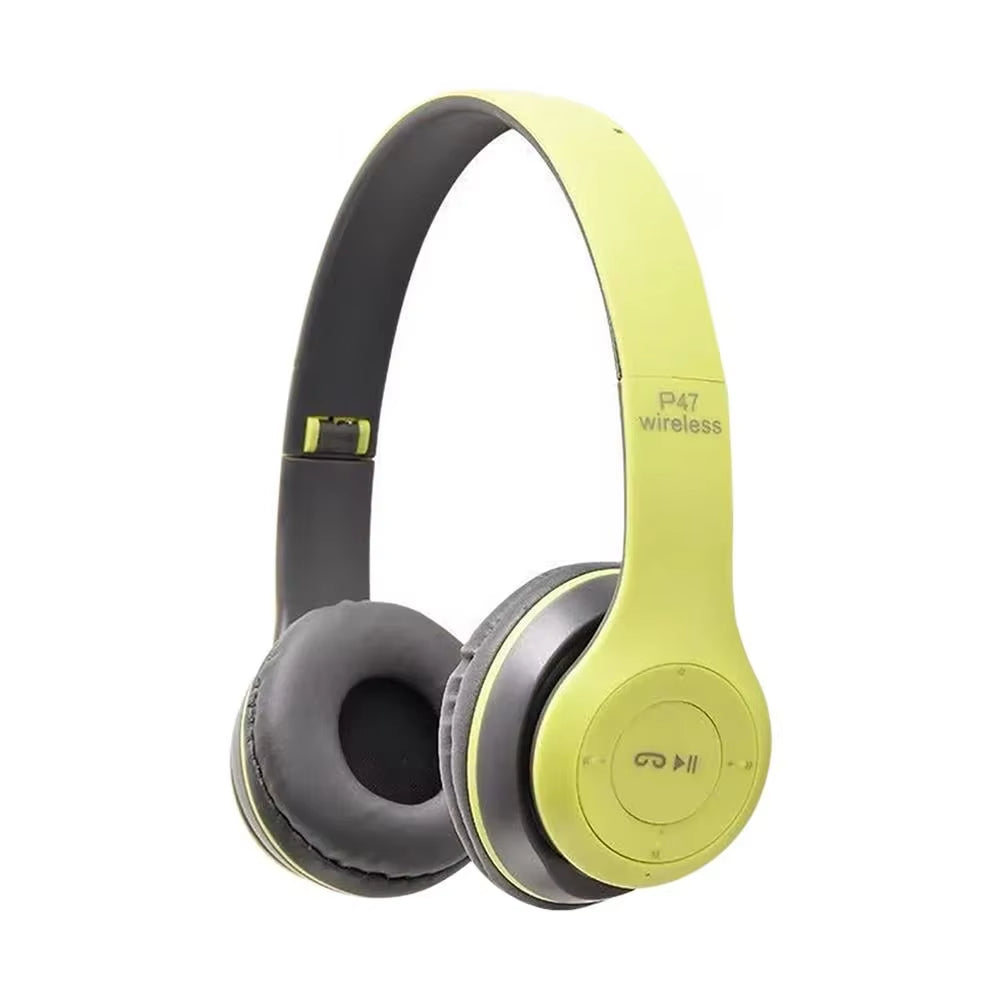 Stereo P47 Headset 5.0 Bluetooth Headset Folding Series Wireless Sports Game Headset for Iphone Xiaomi