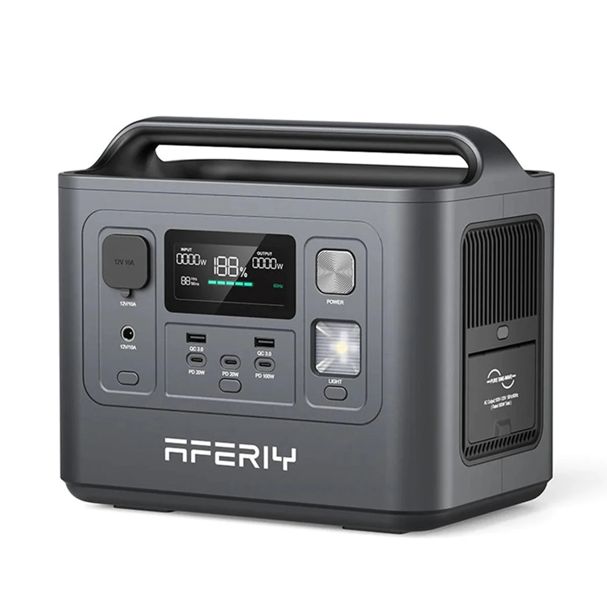 [UK Direct]  P010 800W 512Wh Lifepo4 Portable Power Station +2* S100 100W Solar Panel, UPS Pure Sine Wave Camping RV Home Emergency Portable Solar Generator UK Plug