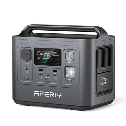 [UK Direct]  P010 800W 512Wh Lifepo4 Portable Power Station +2* S100 100W Solar Panel, UPS Pure Sine Wave Camping RV Home Emergency Portable Solar Generator UK Plug