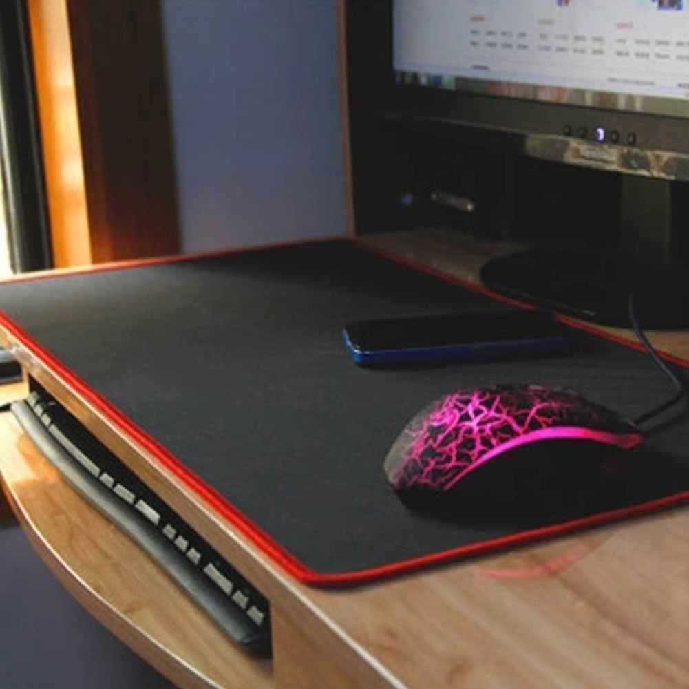 Computer Mouse Pad Gaming Mousepad Large Mouse Cushion XXL XL for PC Gamers Desk Mause Mat Black Big Size Durable Keyboard Pad