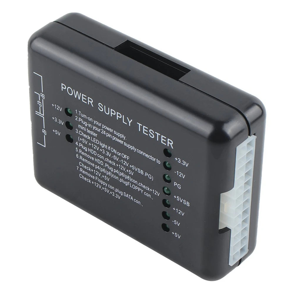 Computer Power Supply Tester ATX Power Supply Diagnostic Computer Chassis Power Supply Tester Atx-Connector