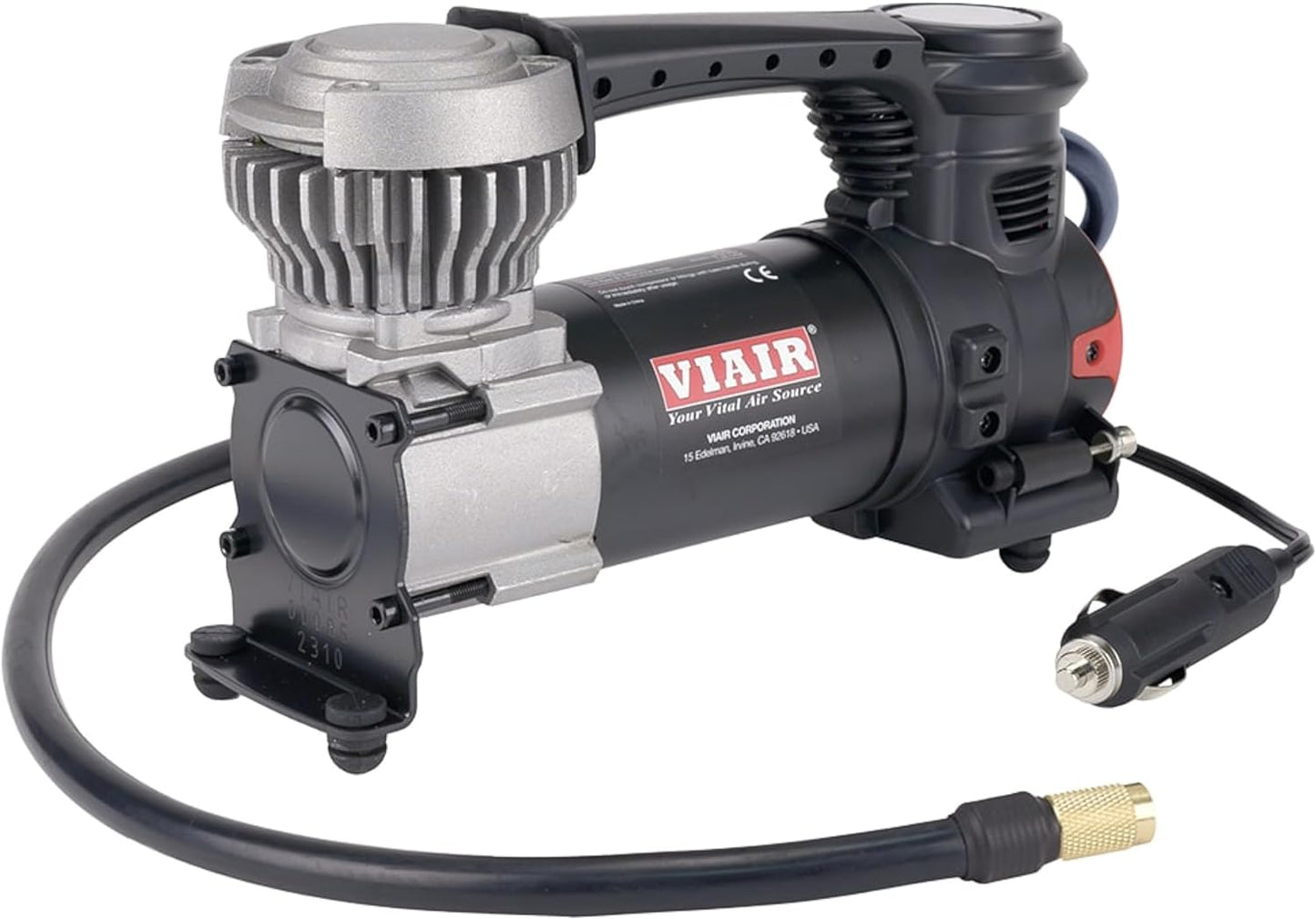 85P - 00085 Tire Inflator Portable Air Compressor for Car, Truck & SUV 12V On/Offroad Tire Pump Air Compressor Portable Heavy Duty 60 PSI, Cigarette Plug, Twist Chuck