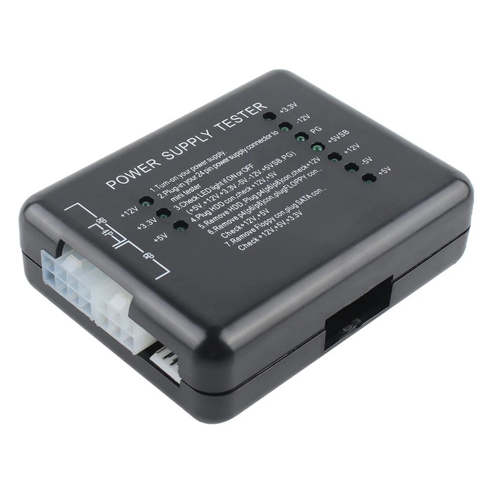 Computer Power Supply Tester ATX Power Supply Diagnostic Computer Chassis Power Supply Tester Atx-Connector